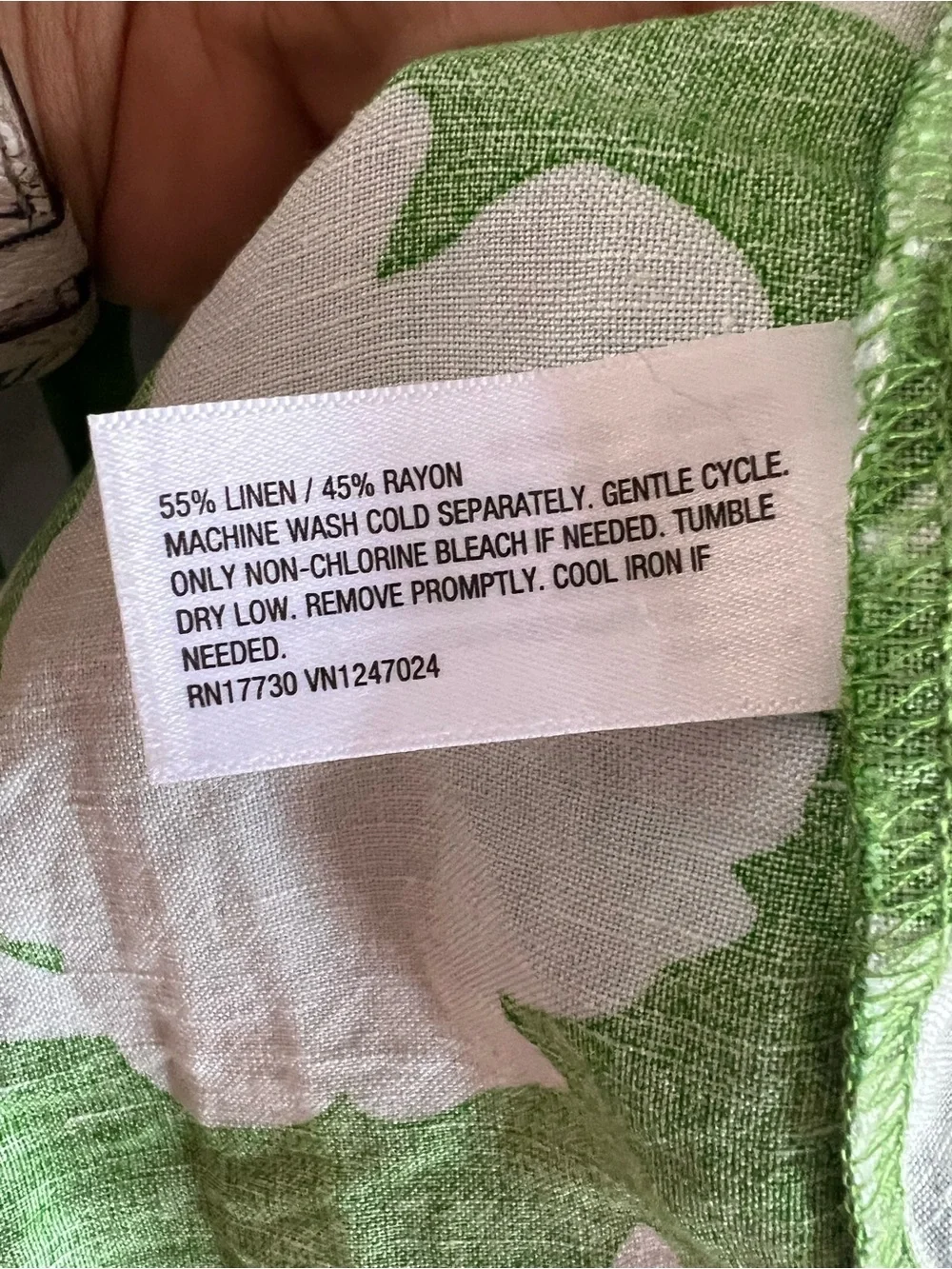 Kate Spade x Target Linen blend green & light blue floral maxi dress NWT sz L